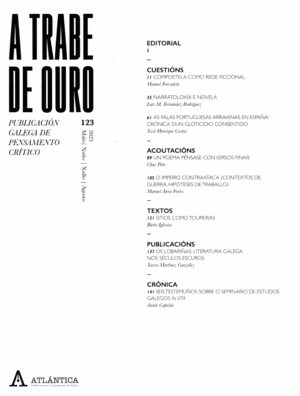 123. A TRABE DE OURO. PUBLICACION GALEGA DE PENSAMENTO CRITICO