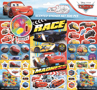 SUPER SET 500 PEGATINAS CARS