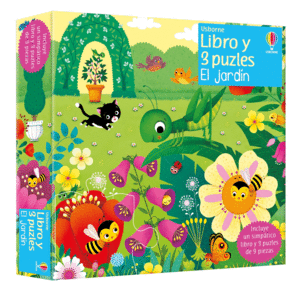 LIBRO Y 3 PUZZLES. EL JARDIN