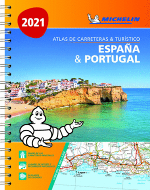 ATLAS ATLAS DE CARRETERAS Y TURÍSTICO ESPAÑA Y PORTUGAL 2021 (A4)