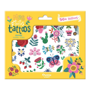 MIS PEQUEOS TATTOOS, FLORES. AUZOU