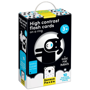 FLASH CARDS DE ALTO CONTRASTE +3 MESES BANANA PAND