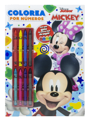 MICKEY. COLOREA POR NMEROS CON CERAS