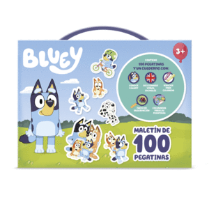 MI MALETIN DE 100 PEGATINAS BLUEY