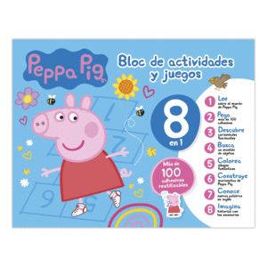 PEPPA PIG BLOC DE ACTIVIDADES Y JUEGOS 8 EN 1