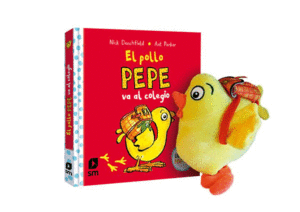 PACK EL POLLO PEPE VA AL COLEGIO CON MUECO