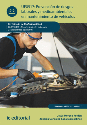 PREVENCION DE RIESGOS LABORALES Y MEDIOAMBIENTALES EN MANTENIMIENTO DE VEHICULOS. TMVG0409 - MANTENIMIENTO DEL MOTOR Y SUS SISTEMAS AUXILIARES
