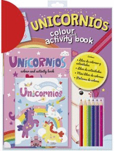 COLOUR AND ACTIVITY BOOK - UNICORNIOS