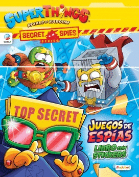 LIBRO DE STICKERS SUPERZINGS SECRET SPIES SERIES - ESPAA