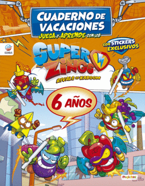 CUADERNO DE VACACIONES JUEGA Y APRENDE CON LOS SUPERTHINGS POWER MACHINES PARA 6