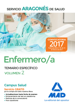 ENFERMERO VOL 2. SERVICIO ARAGON DE SALUD