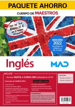 PAQUETE AHORRO INGLES (CUERPO DE MAESTROS). AHORRA 31� (INCLUYE TEMARIO VOLUMENE