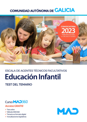 ESCALA DE AGENTES TECNICOS FACULTATIVOS EDUCACION INFANTIL TEST DEL TEMARIO