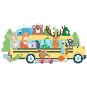 PUZZLE DE VIAJE. EL AUTOBUS DE LOS ANIMALES