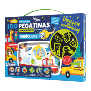 MALETIN 100 PEGATINAS LUMINESCENTES - VEH�CULOS
