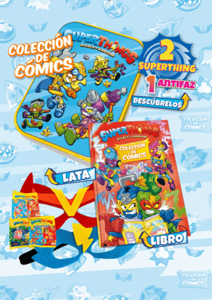LIBRO COLECCIONISTA COMICS SUPERTHINGS - RESCUE FORCE & NEON POWER - LATA
