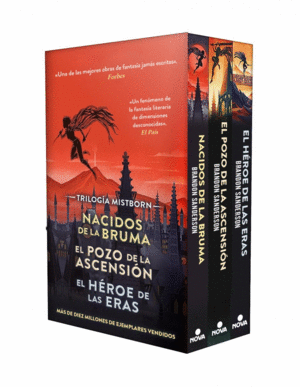 ESTUCHE TRILOGIA MISTBORN (NACIDOS DE LA BRUMA  EL POZO DE LA ASCENSION  EL HE