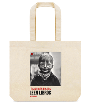BOLSA DE TELA: LOS CHICOS LISTOS LEEN LIBROS