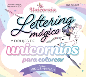UNICORNIA - LETTERING MAGICO Y DIBUJOS DE UNICORNIOS PARA COLOREAR?