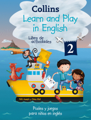 COLLINS LEAR AND PLAY IN ENGLISH. LIBRO ACTIVIDADES. PUZLES Y JUEGOS PARA NIÑOS