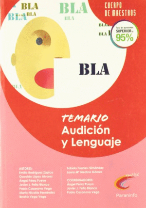 TEMARIO AUDICION Y LENGUAJE. OPOSICIONES. CUERPO DE MAESTROS