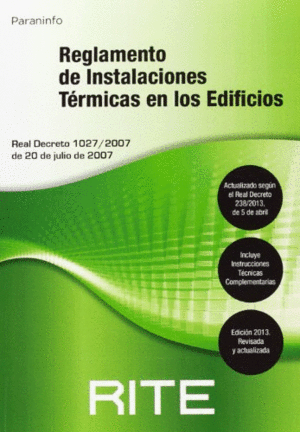 REGLAMENTO DE INSTALACIONES TERMICAS DE EDIFICIOS