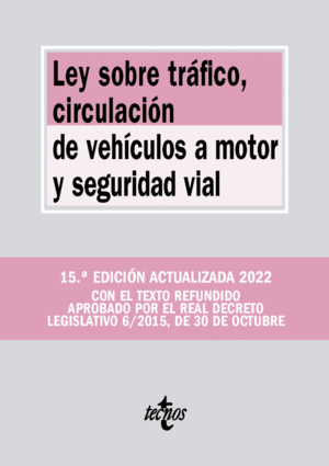 LEY SOBRE TRAFICO, CIRCULACION DE VEHICULOS A MOTOR Y SEGURIDAD V