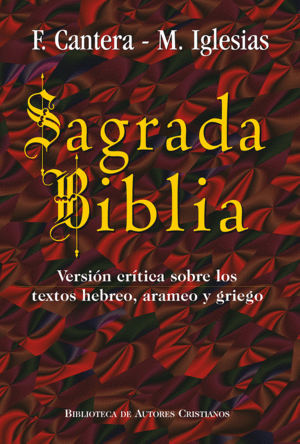 SAGRADA BIBLIA (CANTERA-IGLESIAS)