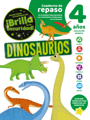 CUADERNO DE REPASO TEMATICO LUMINISCENTE 4 AOS DINOSAURIOS