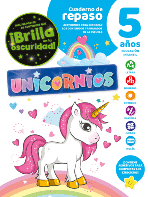 CUADERNO DE REPASO TEMATICO LUMINISCENTE 5 AOS UNICORNIOS