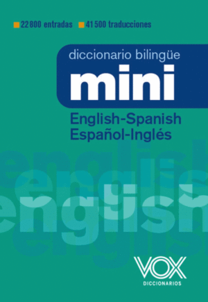 DICCIONARIO MINI ENGLISH-SPANISH / ESPAÑOL-INGLES