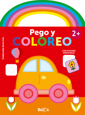 ARCO IRIS - PEGO Y COLOREO +2 COCHE