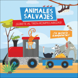 ANIMALES SALVAJES. TREN ROMPECABEZAS