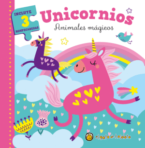 UNICORNIOS: ANIMALES MGICOS (LIBRO+3 PUZZLES)